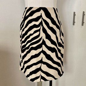 Isaac Mizrahi for Target corduroy zebra print skirt